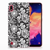 Samsung Galaxy A10 | TPU Case | Black Flowers
