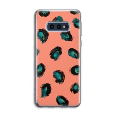 Pink Cheetah: Samsung Galaxy S10e Transparant Hoesje