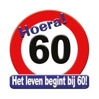 Huldeschild Hoera 60 Jaar