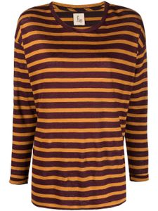 PAULA t-shirt à rayures - Jaune