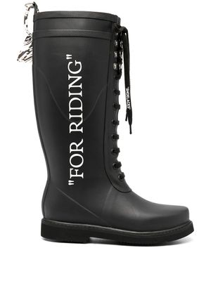 Off-White bottes For Riding - Noir