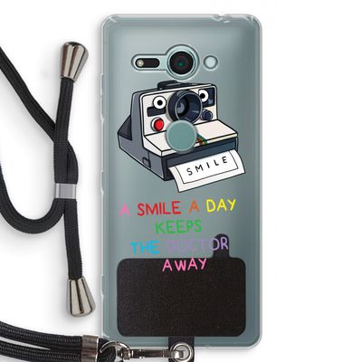 Smile: Sony Xperia XZ2 Compact Transparant Hoesje met koord