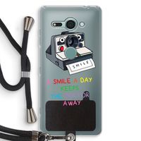 Smile: Sony Xperia XZ2 Compact Transparant Hoesje met koord