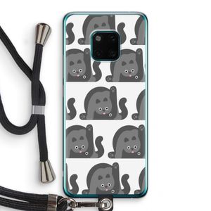 Cats: Huawei Mate 20 Pro Transparant Hoesje met koord