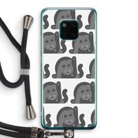 Cats: Huawei Mate 20 Pro Transparant Hoesje met koord