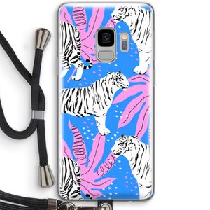 Tijger: Samsung Galaxy S9 Transparant Hoesje met koord