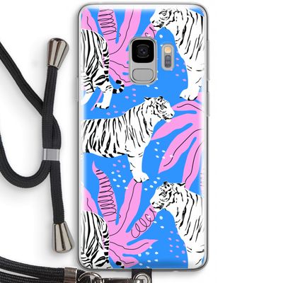 Tijger: Samsung Galaxy S9 Transparant Hoesje met koord