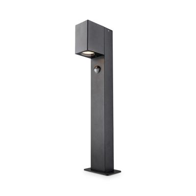 Marion LED Sokkellamp buiten zwart - 50 cm - Bewegingssensor - Padverlichting - GU10 Fitting - Max. 7 Watt - IP65 Waterdicht