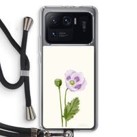 Purple poppy: Xiaomi Mi 11 Ultra Transparant Hoesje met koord