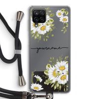 Daisies: Samsung Galaxy A12 Transparant Hoesje met koord