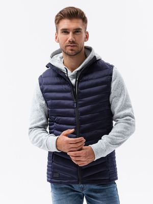 Gewatteerd herenvest - donkerblauw V54, maat XXL/3XL Gewatteerd herenvest - donkerblauw V54, maat XXL/3XL