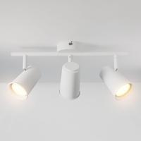 Riga - LED plafondlamp - 14 Watt 1200 Lumen - 3 spots - 2700K Warm wit - Draaibaar en dimbaar - GU10 - Kantelbaar - Plafondspot - IP20 Voor binnen - Wit
