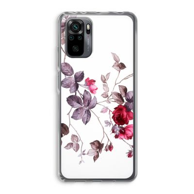 Mooie bloemen: Xiaomi Redmi Note 10 Pro Transparant Hoesje