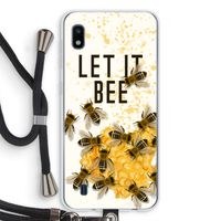 Let it bee: Samsung Galaxy A10 Transparant Hoesje met koord