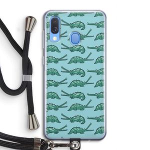Kroko: Samsung Galaxy A40 Transparant Hoesje met koord