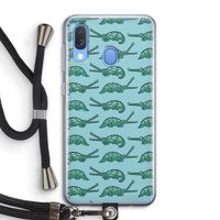Kroko: Samsung Galaxy A40 Transparant Hoesje met koord
