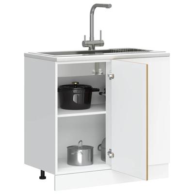 Keuken onderkast Kalmar bewerkt hout artisanaal eikenkleur