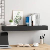 Wandschap met lade zwevend 80x25x8 cm zwart
