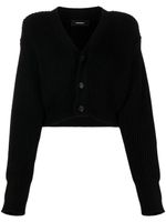 WARDROBE.NYC cardigan en maille à coupe crop - Noir