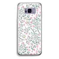 Sierlijke bloemen: Samsung Galaxy S8 Plus Transparant Hoesje