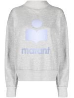 MARANT ÉTOILE sweat Mobyli à logo imprimé - Gris - thumbnail