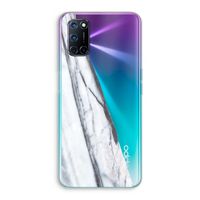 Gestreepte marmer: Oppo A72 Transparant Hoesje