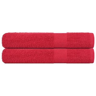 VidaXL Saunahanddoeken 2 st 80x200 cm 360 g/m² 100% katoen rood