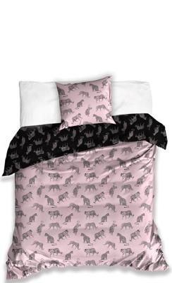 Animal Pictures Dekbedovertrek Tigers roze - Katoen