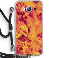 Eternal Fire: Samsung Galaxy J3 (2016) Transparant Hoesje met koord