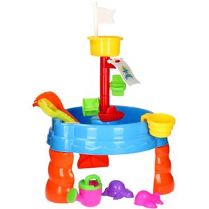 Zand- en watertafel met toren, 20dlg.