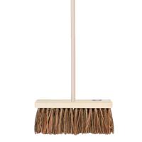 Vero Straatbezem harde natuurvezels - hout - 41 cm - buitenbezem - voor tegels - Steel 120 cm