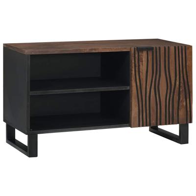 TV-kast Bruin 80 x 33 x 46 cm massief mangohout