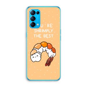 You're Shrimply The Best: Oppo Find X3 Lite Transparant Hoesje