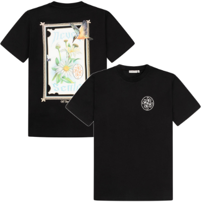 Off The Pitch - Never Settle Regular Fit T-Shirt - Zwart