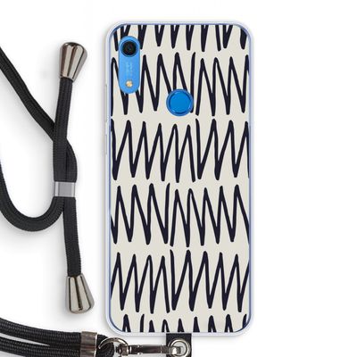 Marrakech Zigzag: Huawei Y6s Transparant Hoesje met koord