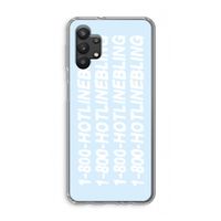 Hotline bling blue: Samsung Galaxy A32 5G Transparant Hoesje