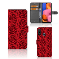 Samsung Galaxy A20s Hoesje Red Roses - thumbnail