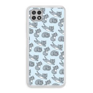 Poezen: Samsung Galaxy A22 4G Transparant Hoesje
