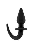 Ouch Puppy Play - Flexible Rubber Butt Plug - Black