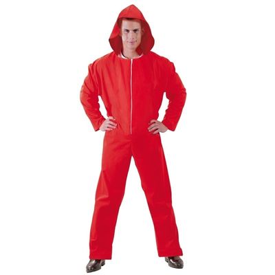 Verkleed overall Papel rood voor heren