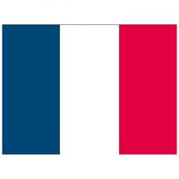 Vlag van Frankrijk stickers - 10x stuks - 7 x 10 cm - La France - Franse vlaggetjes