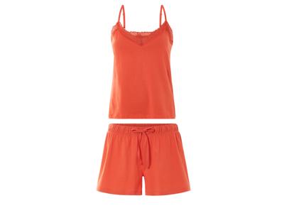 esmara Korte dames pyjama (Oranje, L (44/46))