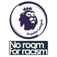 Premier League Badge + No Room For Racism Badge