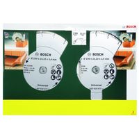 Bosch Accessoires 2 diamant zaagbladen voor de bouw materialen, 230 mm Ø - 2607019479