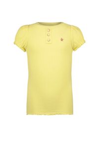 Like Flo Meisjes t-shirt rib - Zacht geel