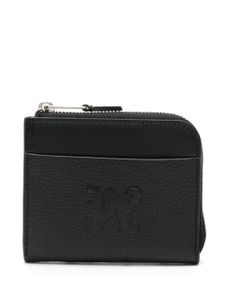 Palm Angels logo-debossed leather wallet - Noir