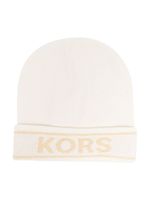 Michael Kors Kids bonnet en maille fine à logo - Tons neutres