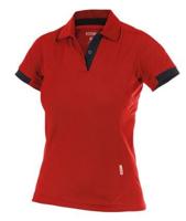 DASSY polo traxion women rood/zwart l