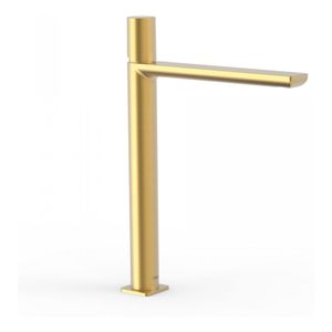 Wastafelkraan Tres Loft | Opbouw | Mengkraan | Hoog model | 1-knop | Rond | 24k Goud mat