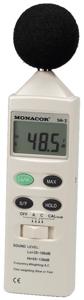 Monacor SM-2 geluidsniveaumeter Digitaal 35 - 130 dB